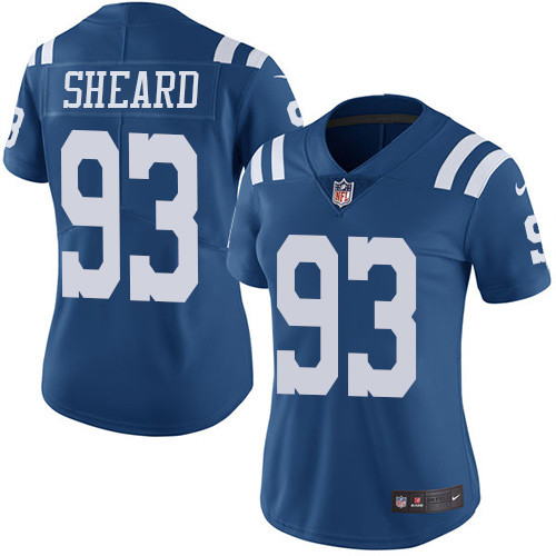 Indianapolis Colts 93 Limited Jabaal Sheard Royal Blue Nike NFL Women Rush Vapor Untouchable jersey